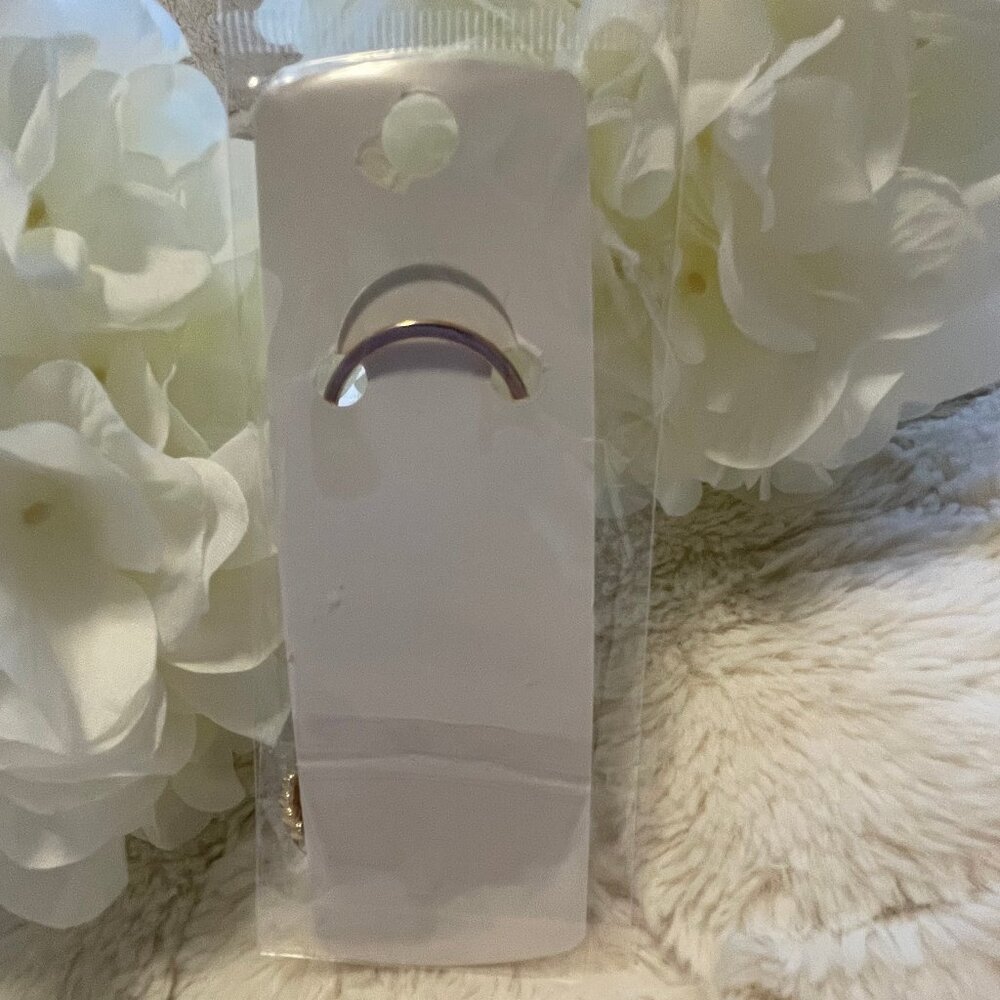 Mint Pave Turquoise Crystal Gold Key Chain - Picture 2 of 4